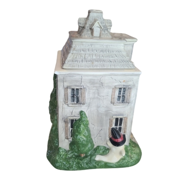 Sakura Debbie Mumm Halloween Cookie Jar Haunted House Ceramic Collectible Ghost - Picture 2 of 13